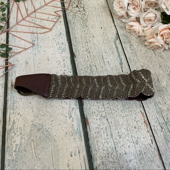 Anthro Jasper & Jeera beaded leather belt small - Picture 6 of 6